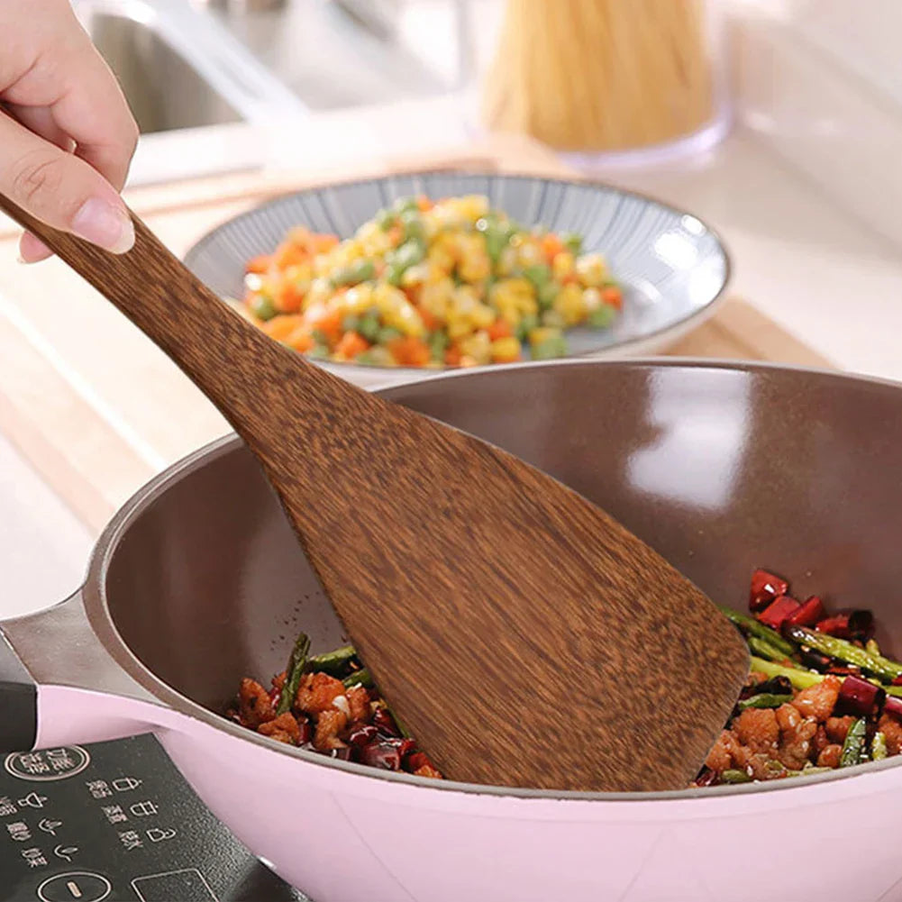 Non-Stick Wooden Cooking Utensils | Safe & Eco-Friendly Kitchen Tools