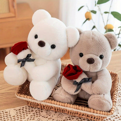 Teddy Bear Plush with Roses