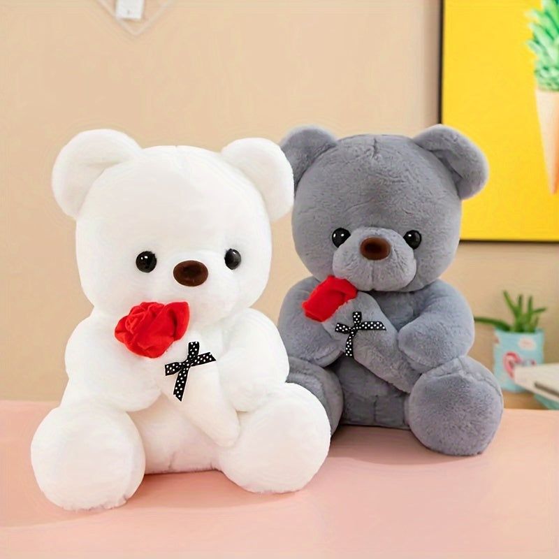 Adorable Rose Bear Plush