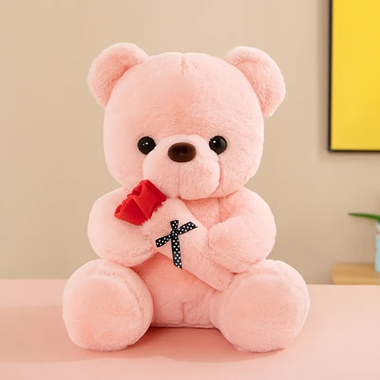 Adorable Rose Bear Plush