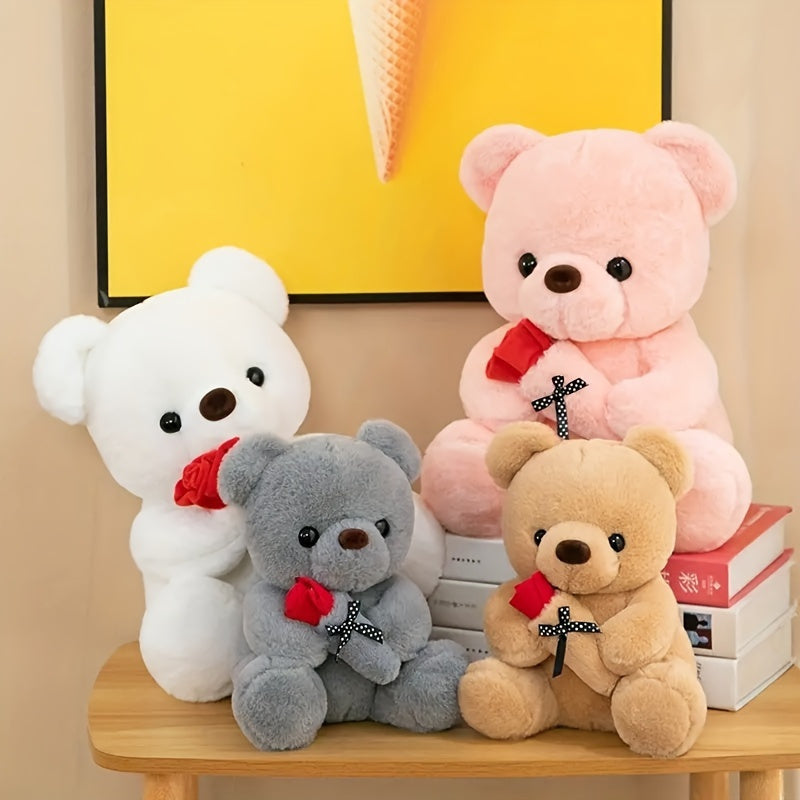 Adorable Rose Bear Plush