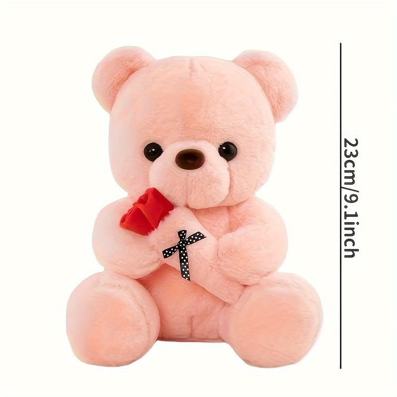 Adorable Rose Bear Plush