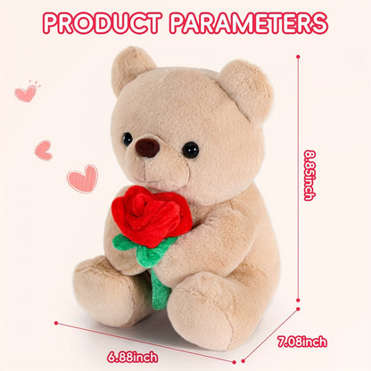 Teddy Bear Stuffed Animal With Rose