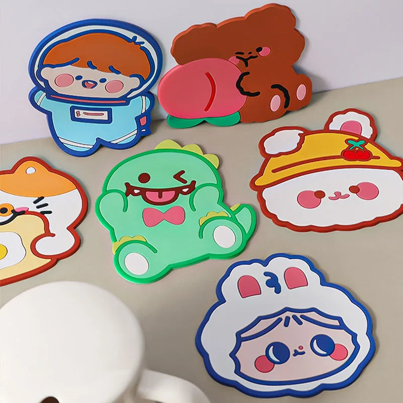 Cartoon Silicone Coaster