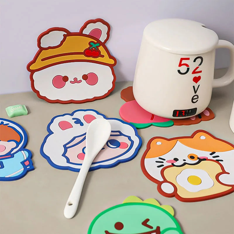 Cartoon Silicone Coaster