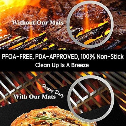 BBQ Grill Mats | Non-Stick & Reusable | Hermes Kitchen