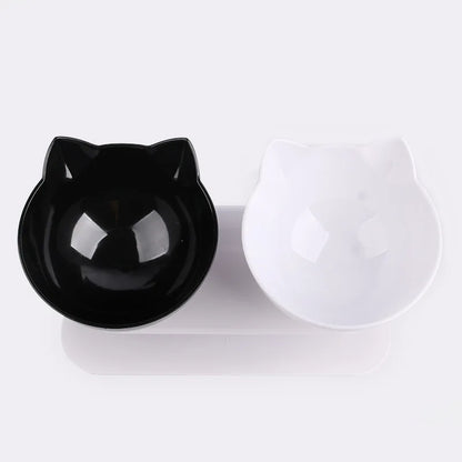 Fun Angled Cat Bowls