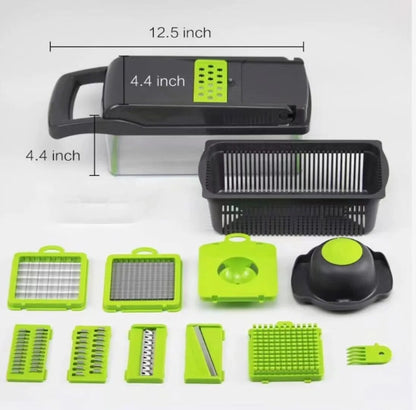 12-in-1 Manual Vegetable Chopper | Efficient & Versatile Tool