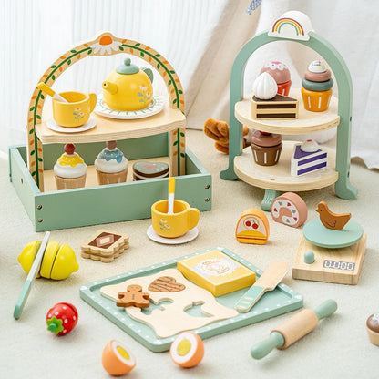 Wooden Play Kitchen set