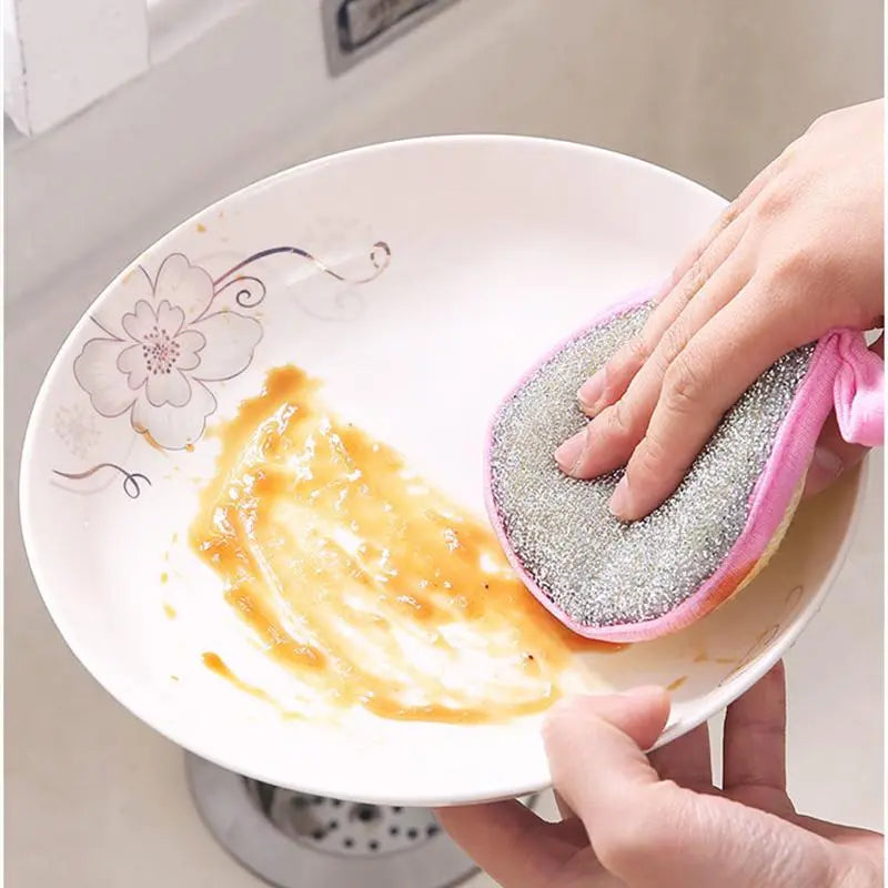 Double-Sided Dishwashing Sponge – Tough Scrub & Gentle Clean