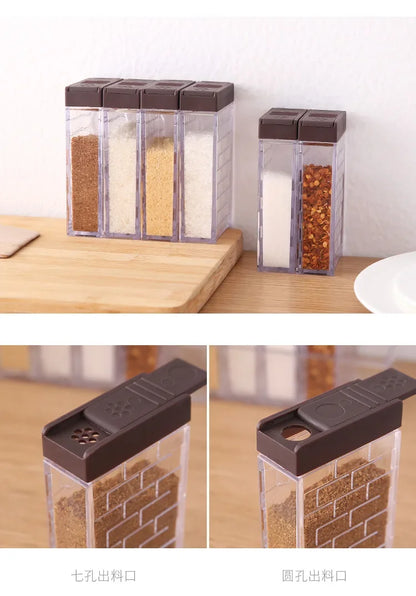 Transparent Spice Jar set