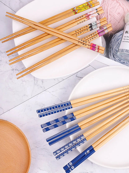 5 pair of bamboo chopsticks