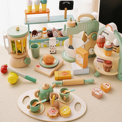 Wooden Play Kitchen set