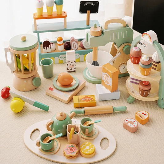 Wooden Play Kitchen set