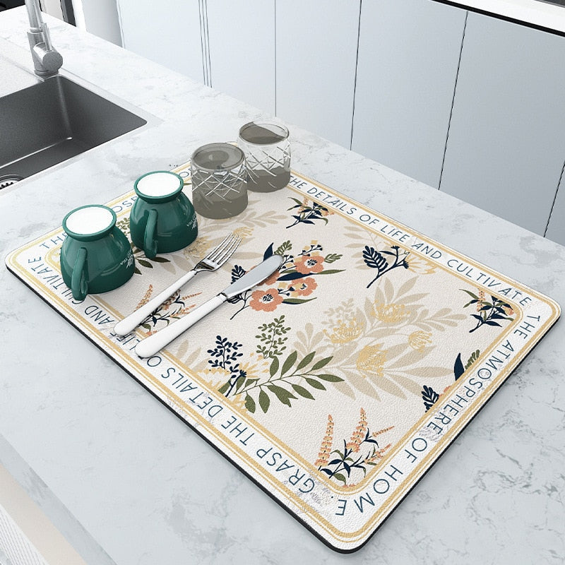 Absorbent Kitchen Mat | Quick Dry & Durable -   Hermes Kitchen