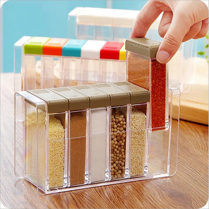 Transparent Spice Jar set