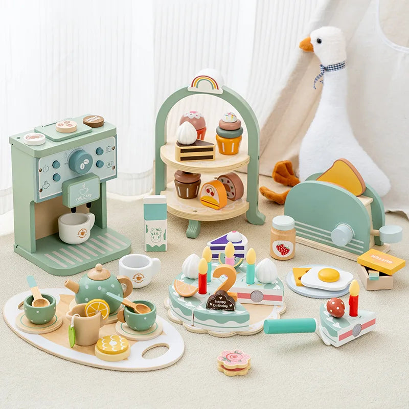 Wooden Play Kitchen set