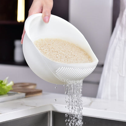 Rice Washing Bowl & Strainer | Effortless Rinsing | Hermes Kitchen