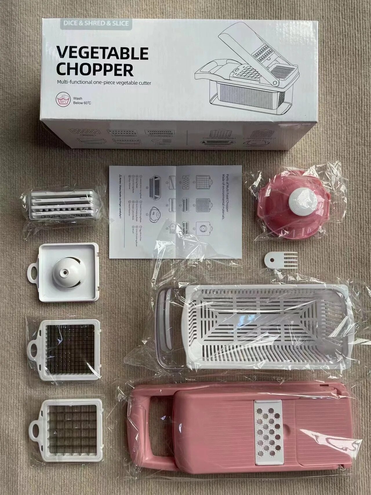 12-in-1 Manual Vegetable Chopper | Efficient & Versatile Tool