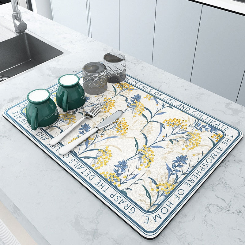 Absorbent Kitchen Mat | Quick Dry & Durable -   Hermes Kitchen