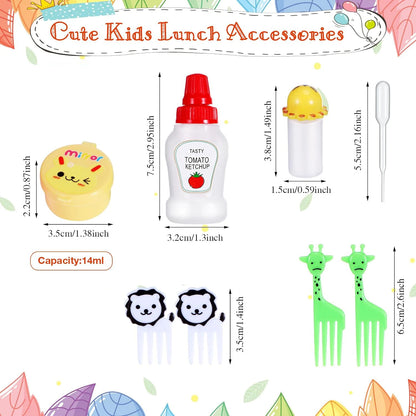 Kids Mini Condiment Bottles