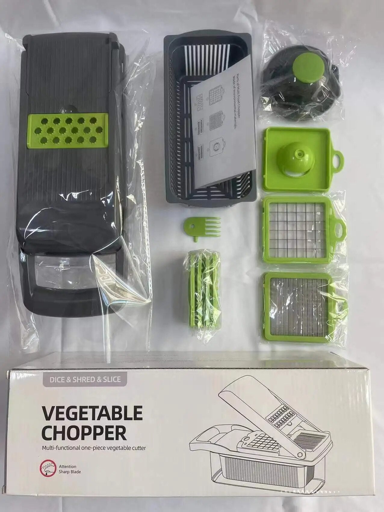 12-in-1 Manual Vegetable Chopper | Efficient & Versatile Tool