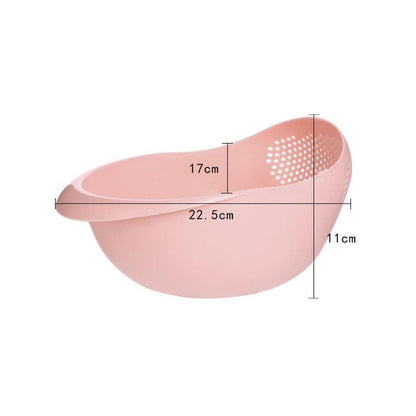 Rice Washing Bowl & Strainer | Effortless Rinsing | Hermes Kitchen