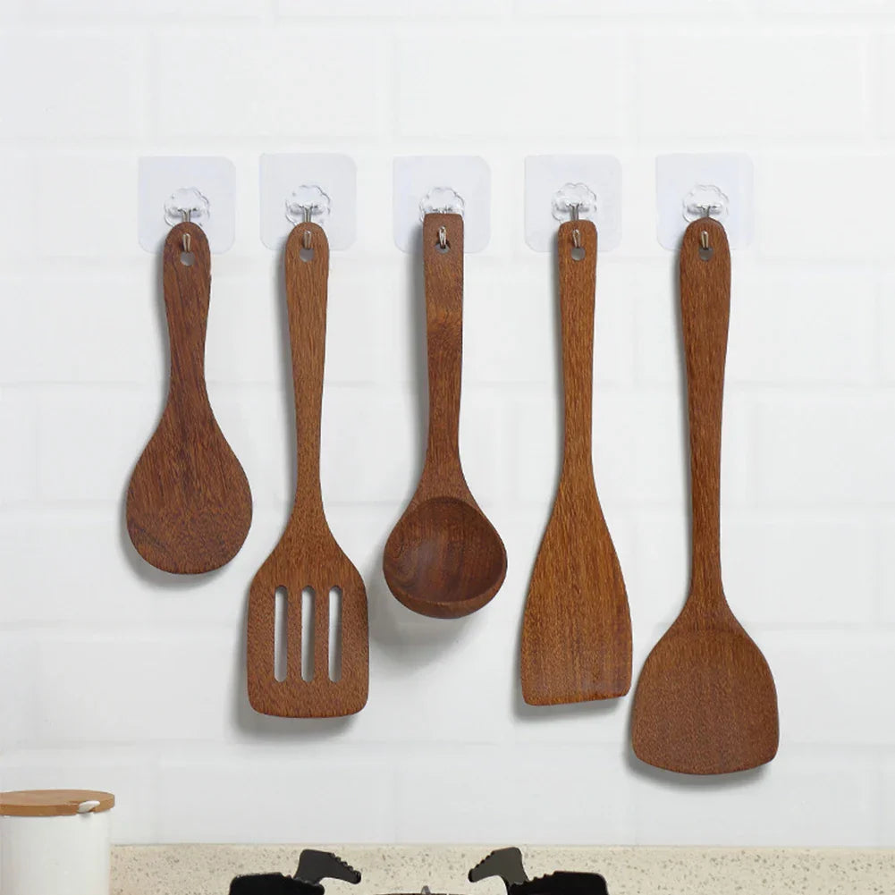 Non-Stick Wooden Cooking Utensils | Safe & Eco-Friendly Kitchen Tools