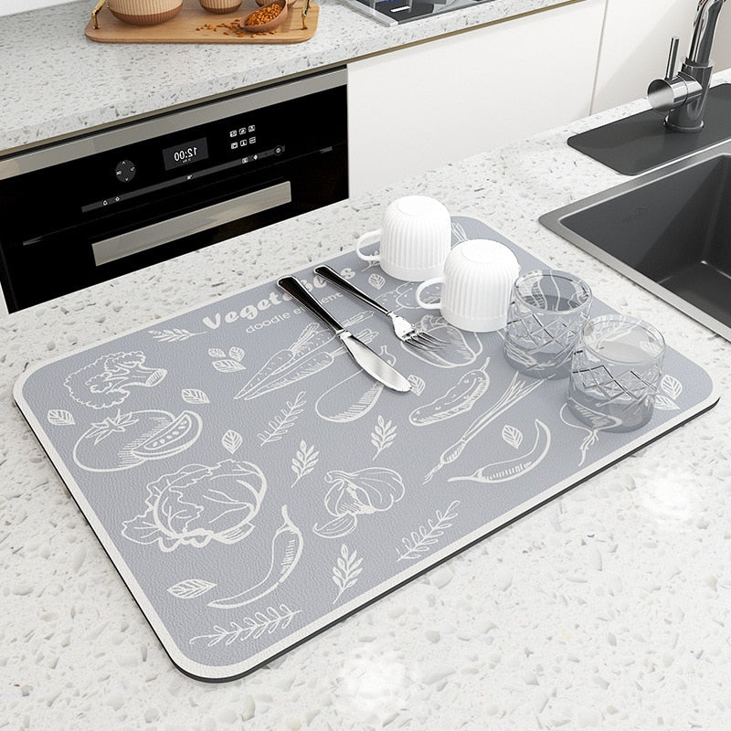 Absorbent Kitchen Mat | Quick Dry & Durable -   Hermes Kitchen