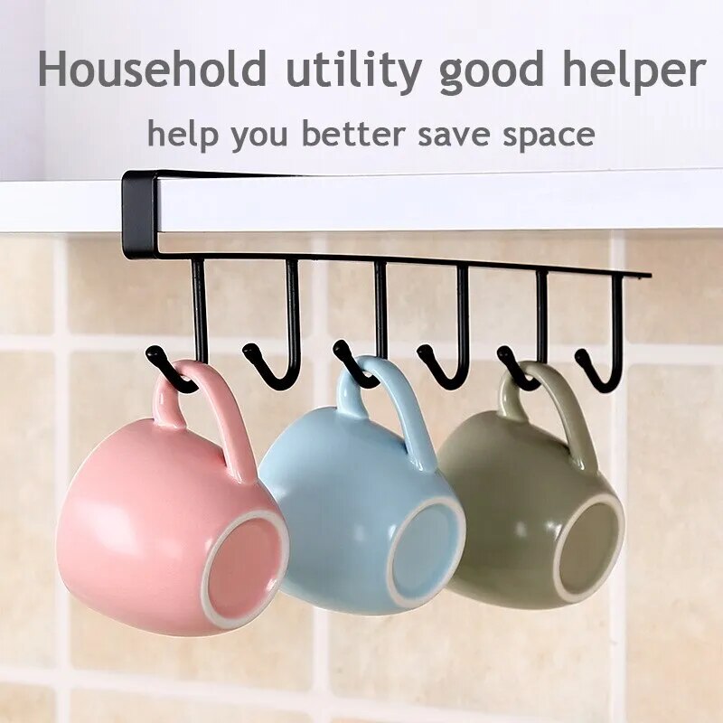 Multifunctional 6 Hook Holder | Organize Your Space with Ease