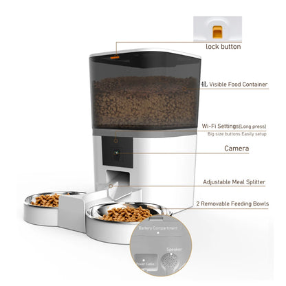 Automatic Pet Feeder with camera