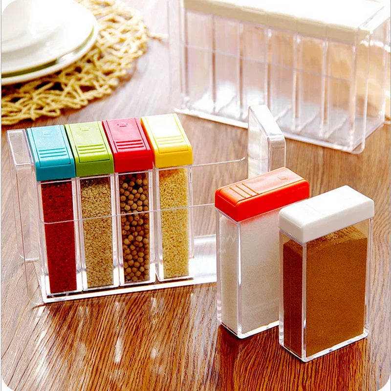 Transparent Spice Jar set