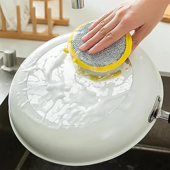 Double-Sided Dishwashing Sponge – Tough Scrub & Gentle Clean