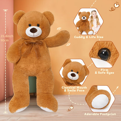 36" Soft Brown Jumbo Teddy Bear